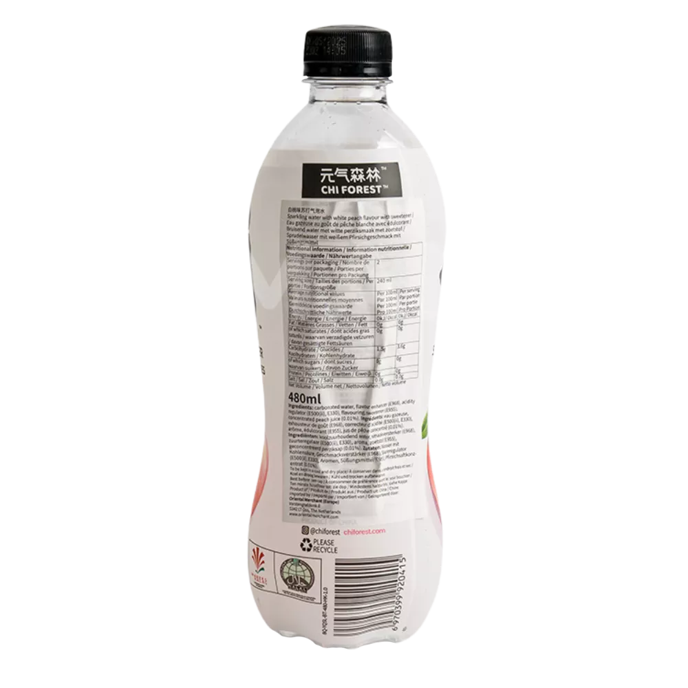 CHI FOREST Sprudelwasser Pfirsich 480ML