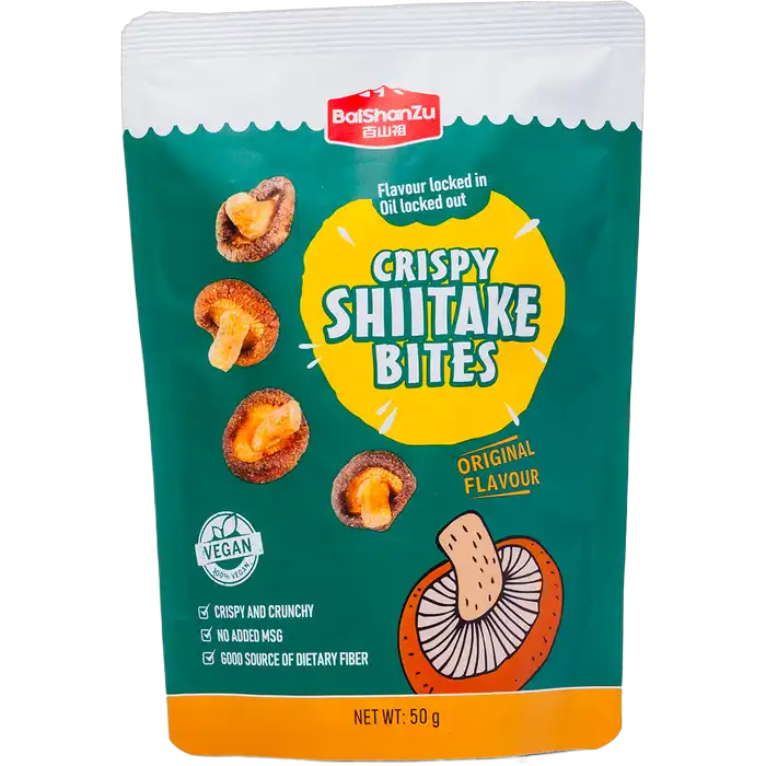 BAISHANZU Crispy Shiitake Bites Original 50G