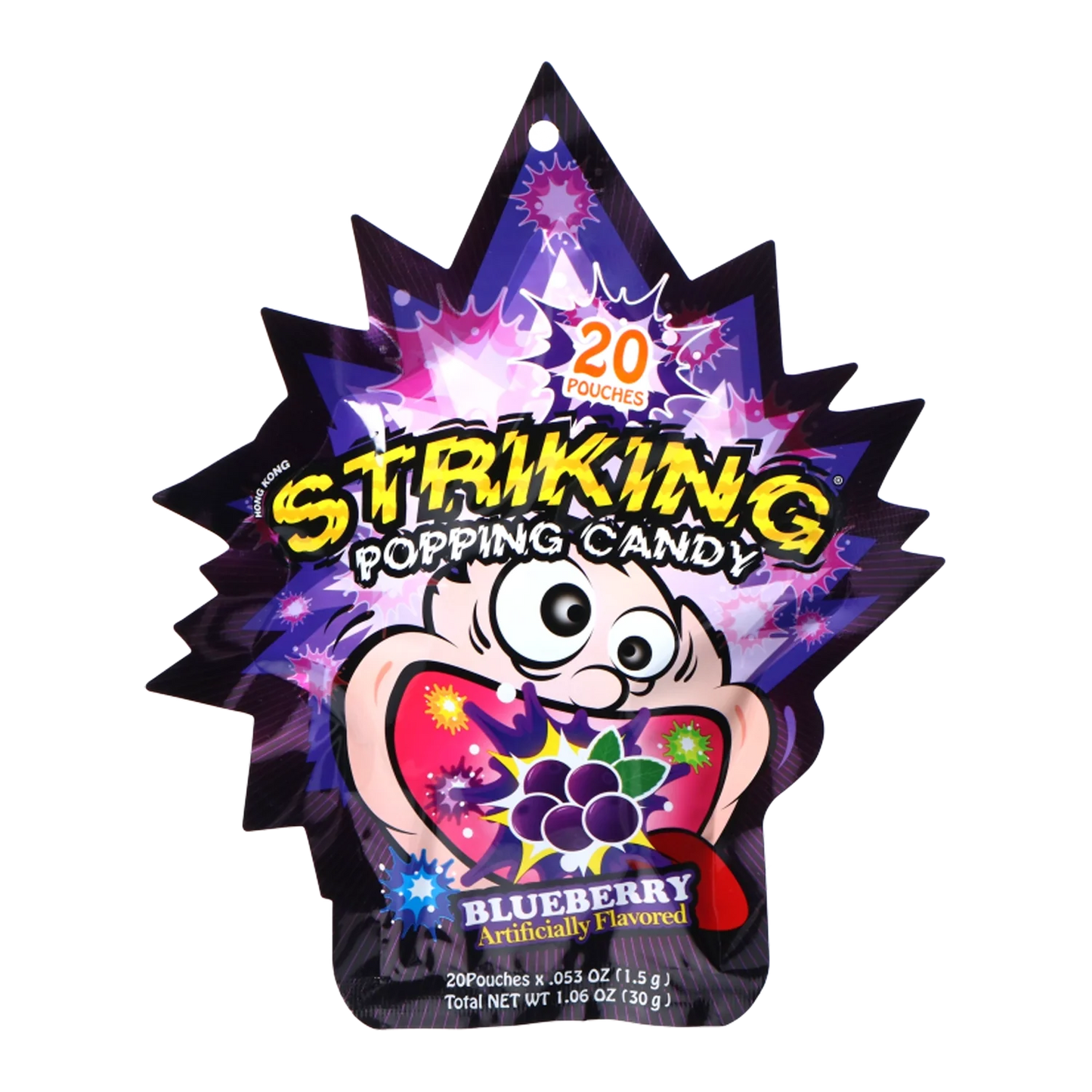 STRIKING Popping Candy Blueberry 30G