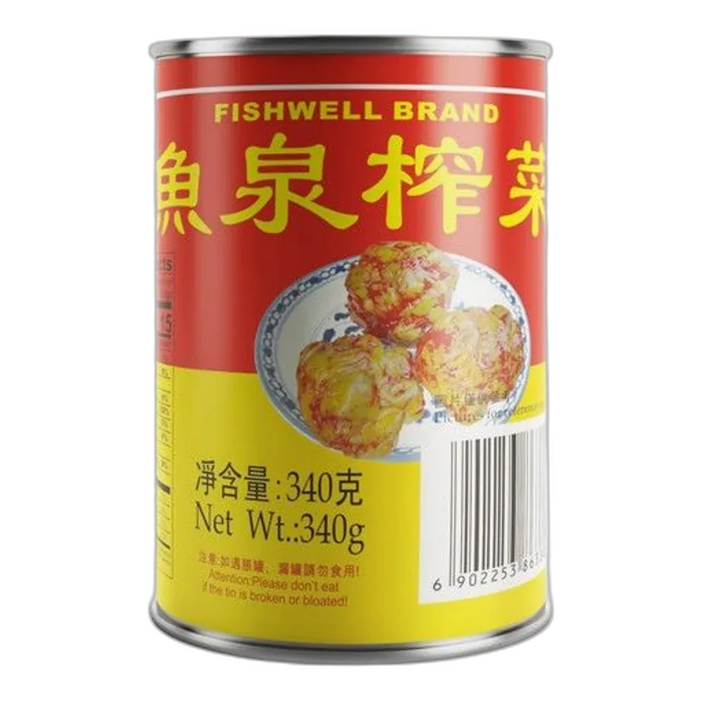 FISH WELL Zha Cai – Eingelegter Senfstängel 340g aus China