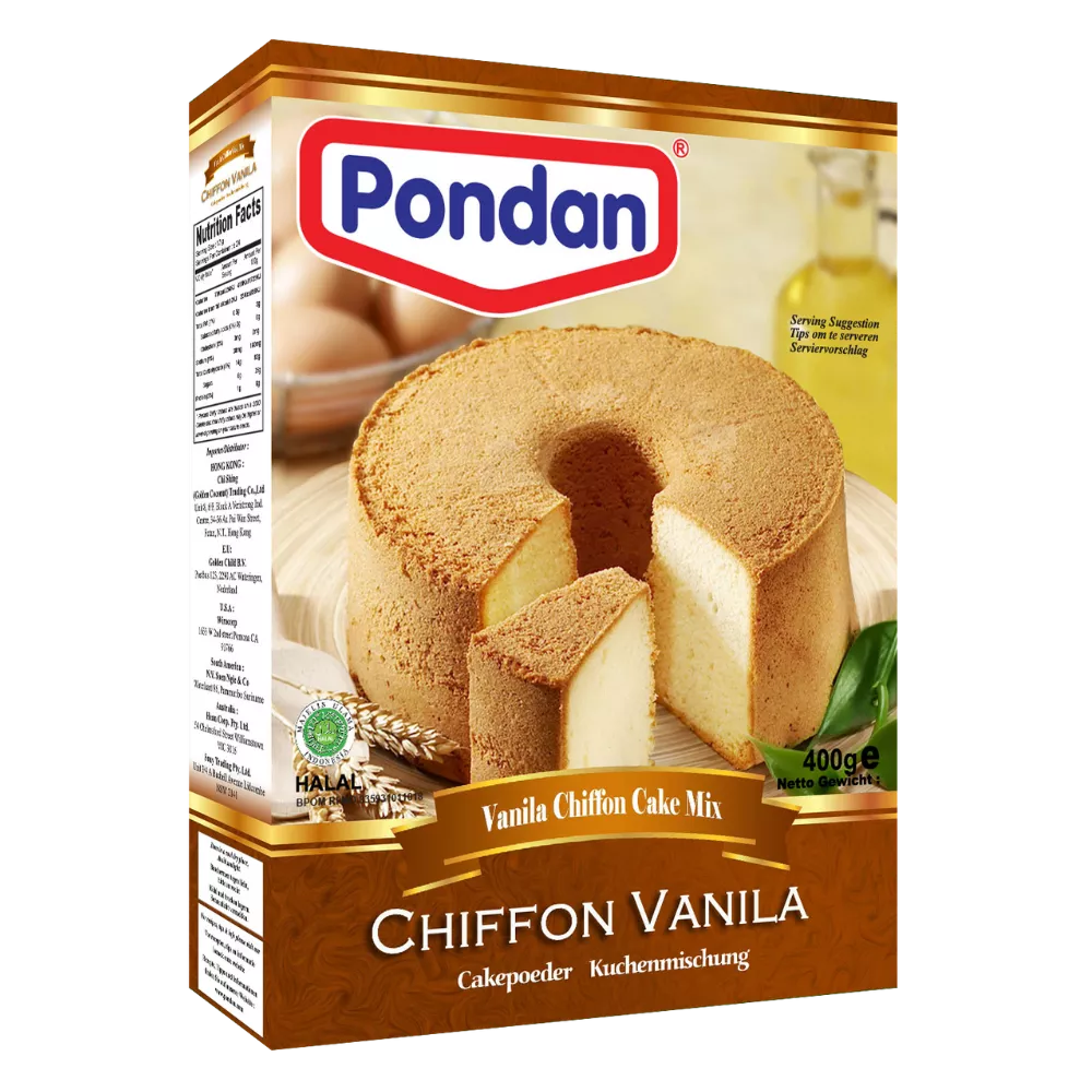 PONDAN Chiffon Cake Vanille-Backmix 400G