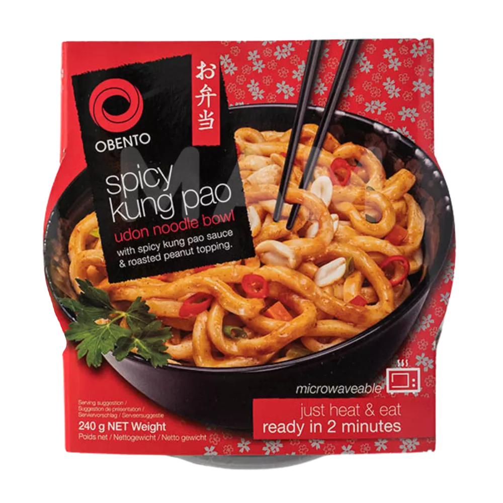 OBENTO Udon Noodle Bowl Spicy Kung Pao 240G