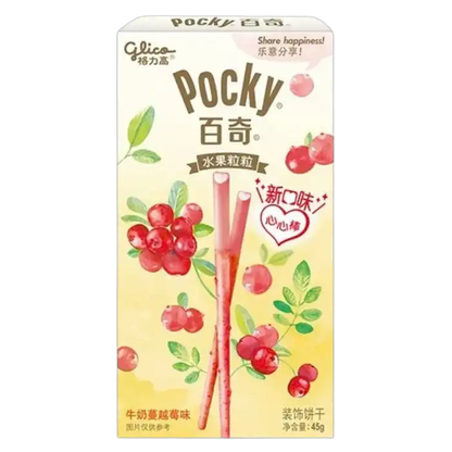 POCKY Biskuit Sticks Milky Cranberry Heart 45G