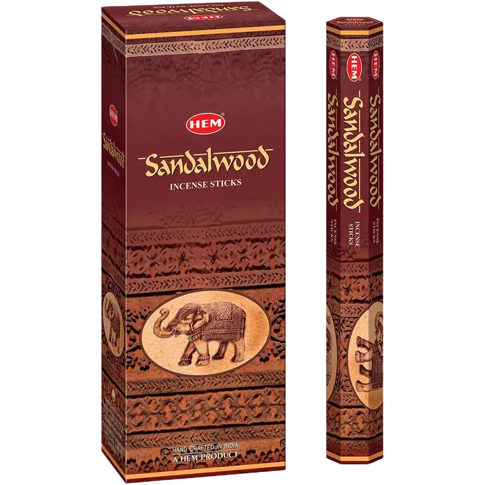 HEM Räucherstäbchen Sandelholz 20Stk – Warmer Sandelholz-Raumduft