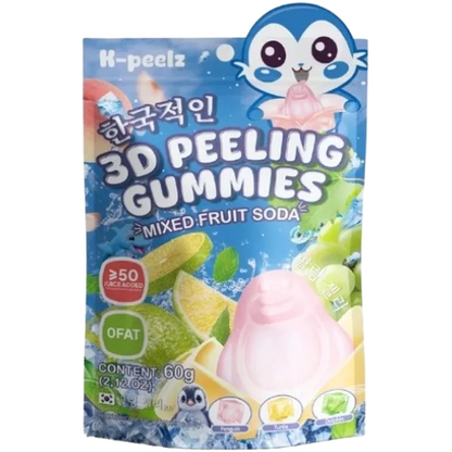 K-PEELZ Peelable Gummies Mixed Fruit Soda 60G