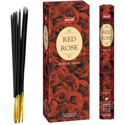 HEM Räucherstäbchen Red rose Pk=20Stk