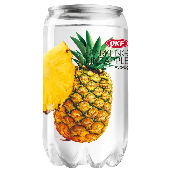 OKF Sparkling Pineapple Drink 350ML – Kohlensäurehaltiges Ananasgetränk