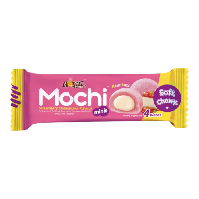 Royal Family Mini Mochi Strawberry Cheesecake 40g