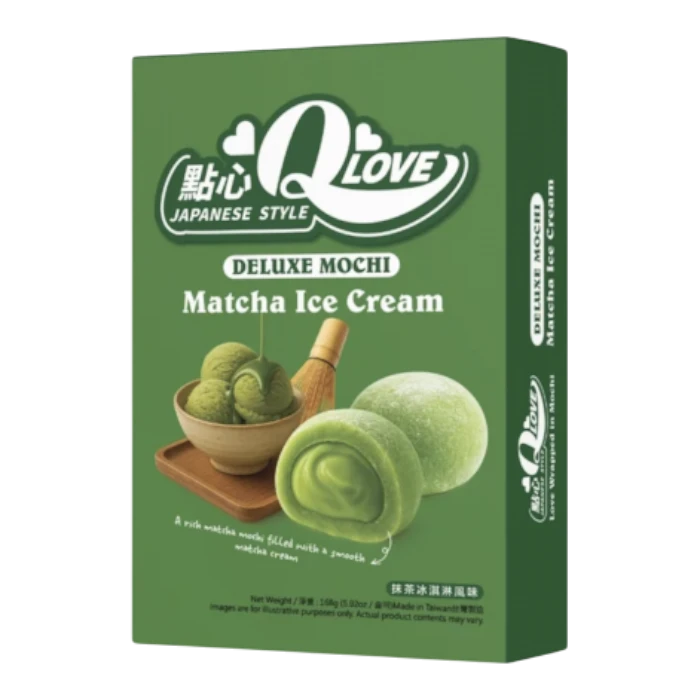 QLove Matcha Ice Cream Deluxe Mochi 168g