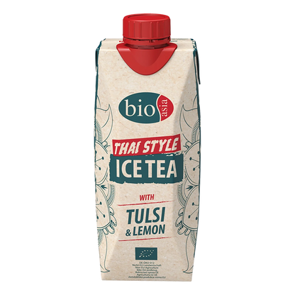 BIOASIA Bio Eistee mit Tulsi und Zitrone 500ML