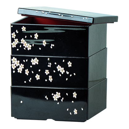 JADE TEMPLE Bentobox 3 teilig m.Deckel Kirschbl.