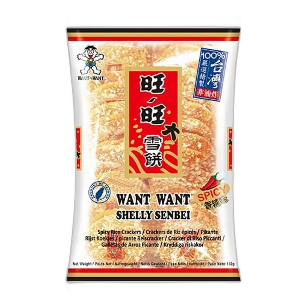 WANT WANT Hot and Sweet Rice Crackers 150G