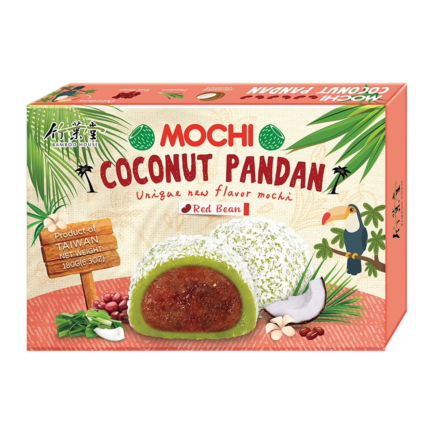 BAMBOO HOUSE Coconut Panda Red Bean Mochi 180G