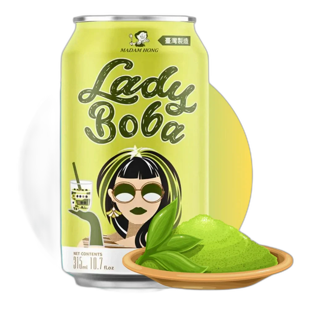 LADY BOBA Bubble Milk Tea Green Tea 315ML
