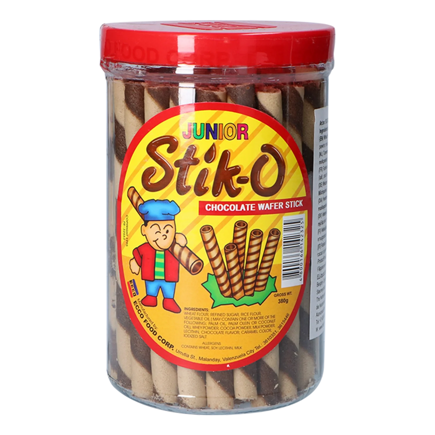STIK-O Wafer Sticks- Chocolate 380G