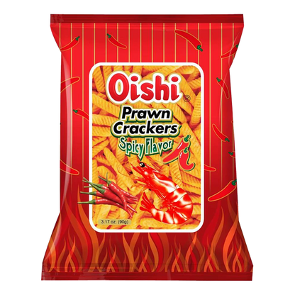 OISHI Prawn Crackers Spicy 60G