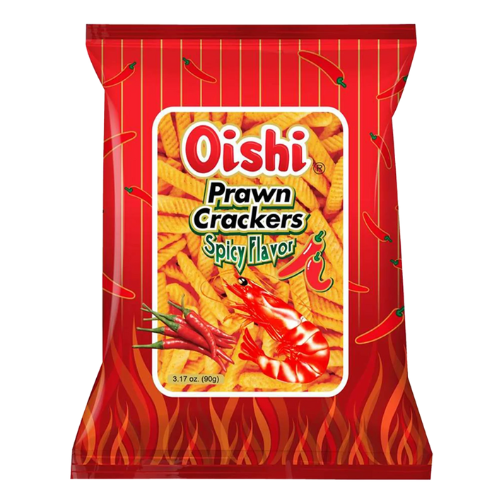 OISHI Prawn Crackers Spicy 60G