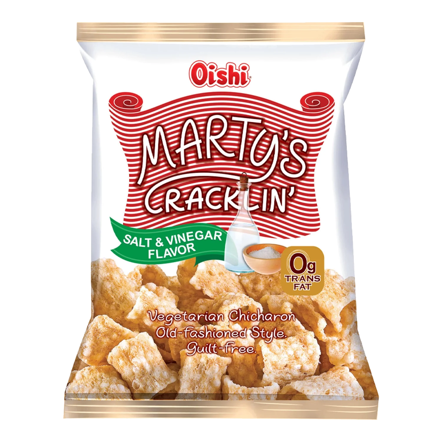 OISHI MARTY'S Crackling Salt&Vinegar Chicaron 90G