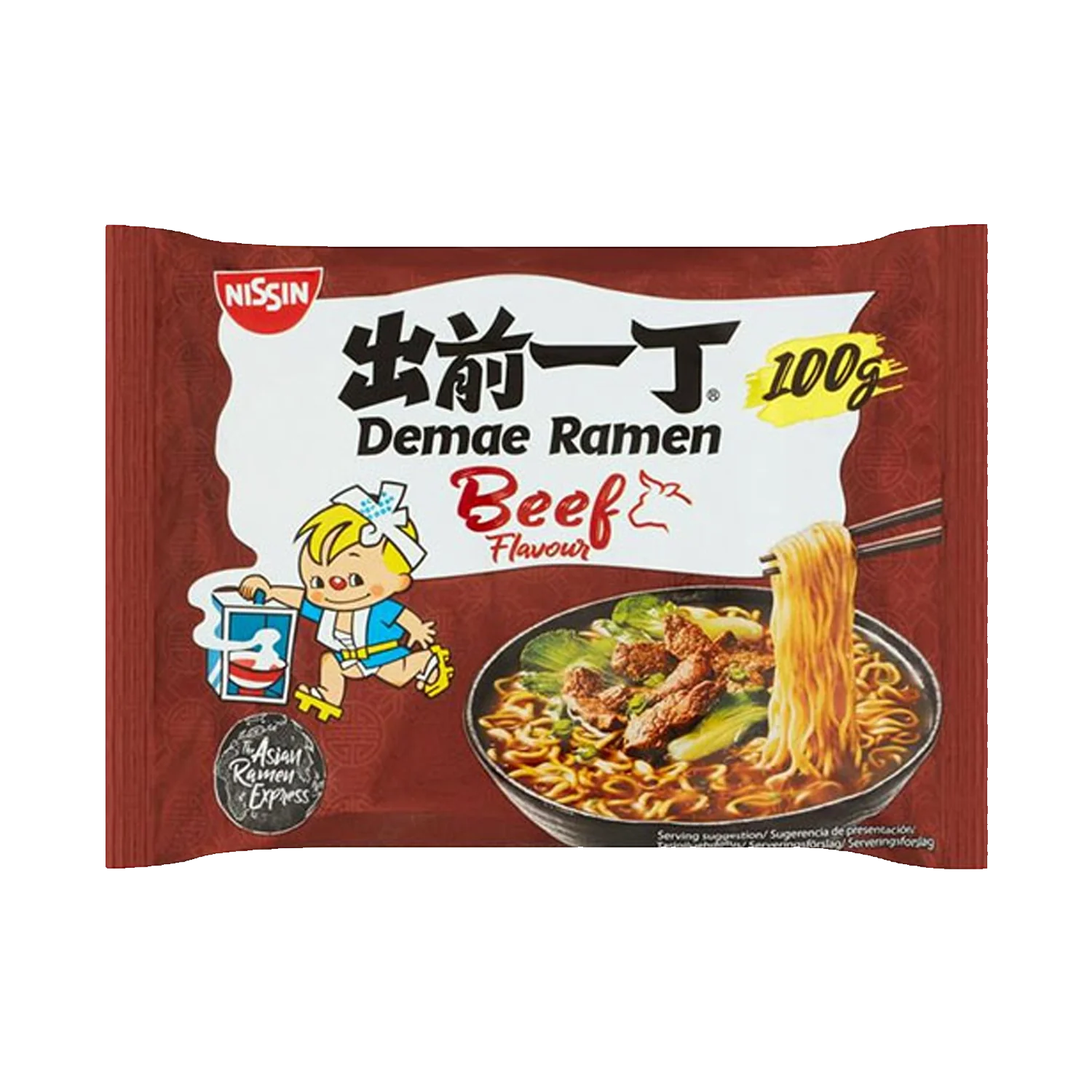 NISSIN Demae Ramen 5 Spice Beef Flavor 100G