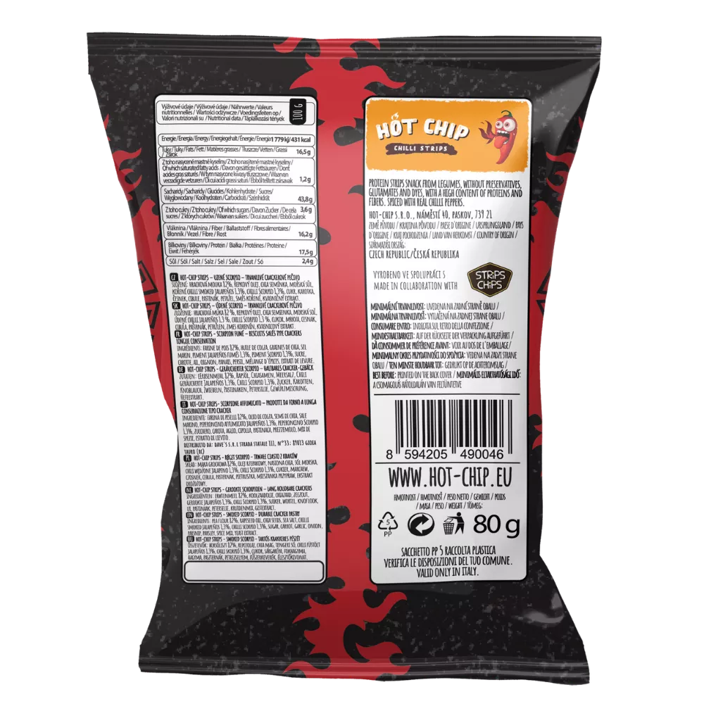 HOT CHIP Chilli Strips Smoked Scorpio 80G