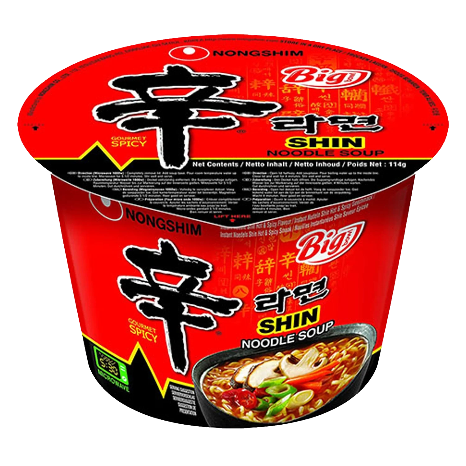 NONGSHIM Instant Nudeln Shin Ramyun Big Bowl 114G