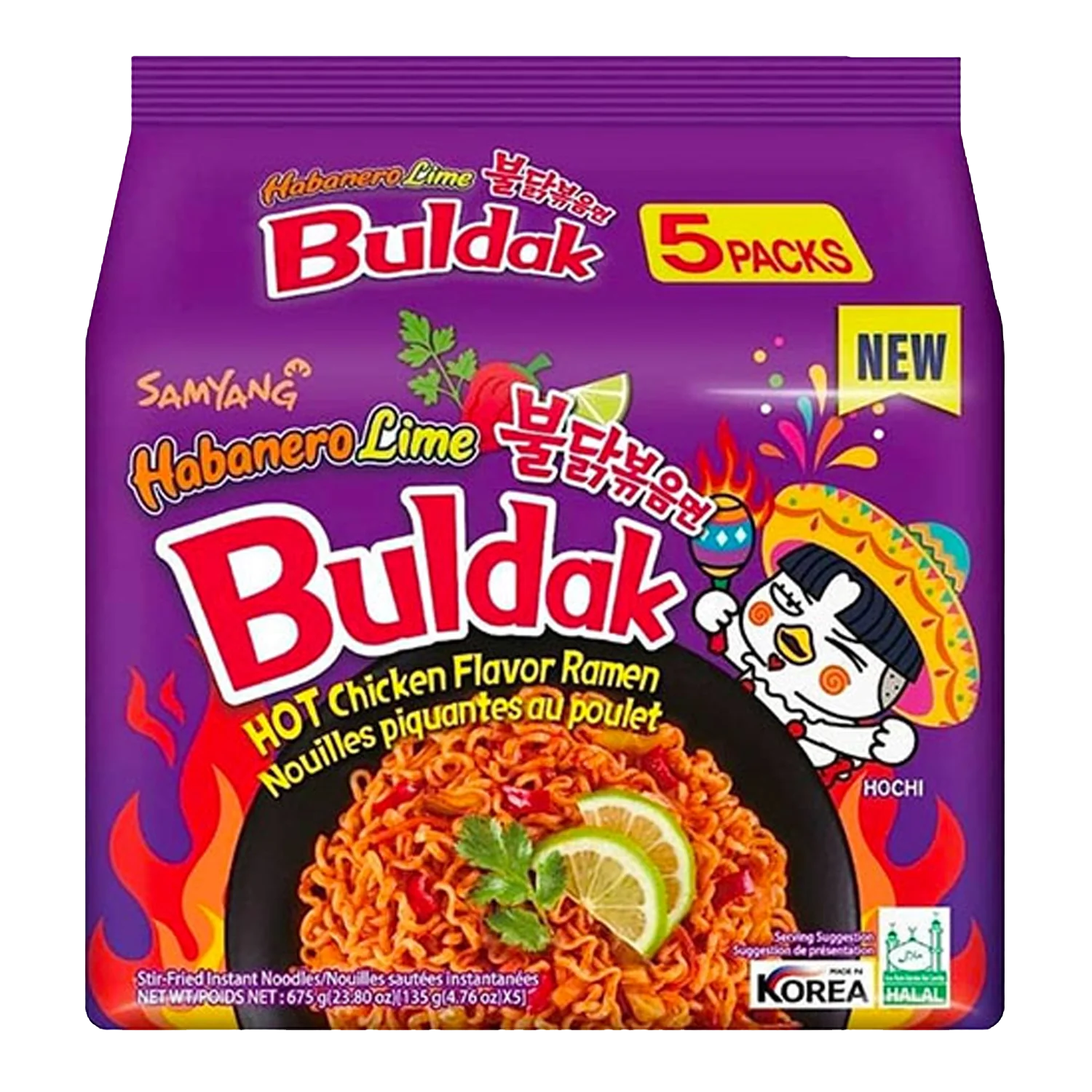 SAMYANG Buldak Habanero Lime 5Pack (5x135G)