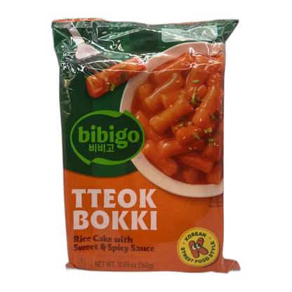 BIBIGO Tteokbokki Mit Sweet & Spicy Sauce 360G