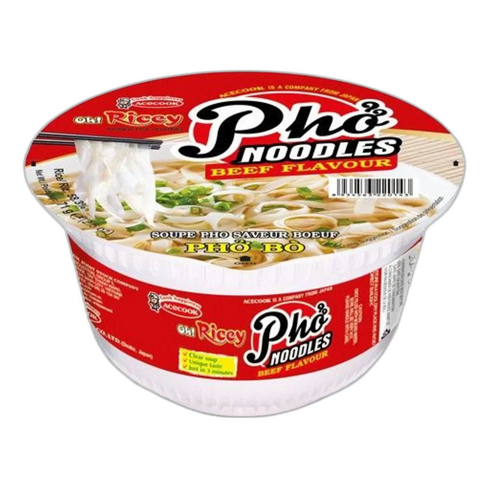 ACECOOK Instant Reisnudel Rindfleisch Cup 71G