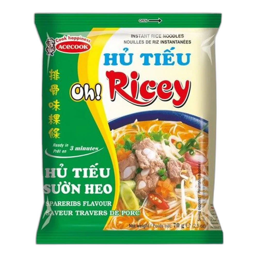 ACECOOK OH! Ricey Pho Noodles Spareribs 70G