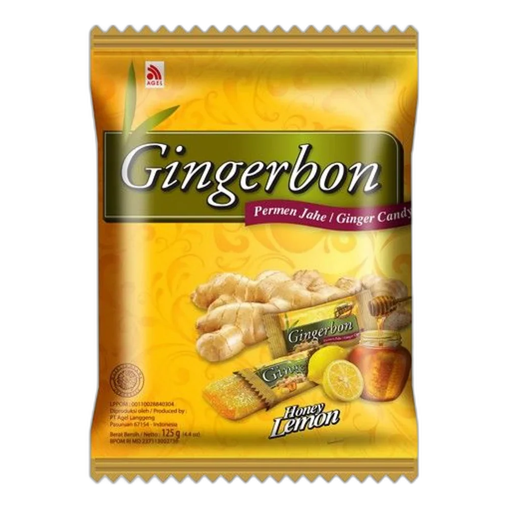 GINGERBON Ingwerbonbon With Honey Lemon 125G