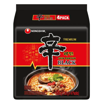 NONGSHIM Instant Nudeln Shin Ramyun BLACK 4x130G